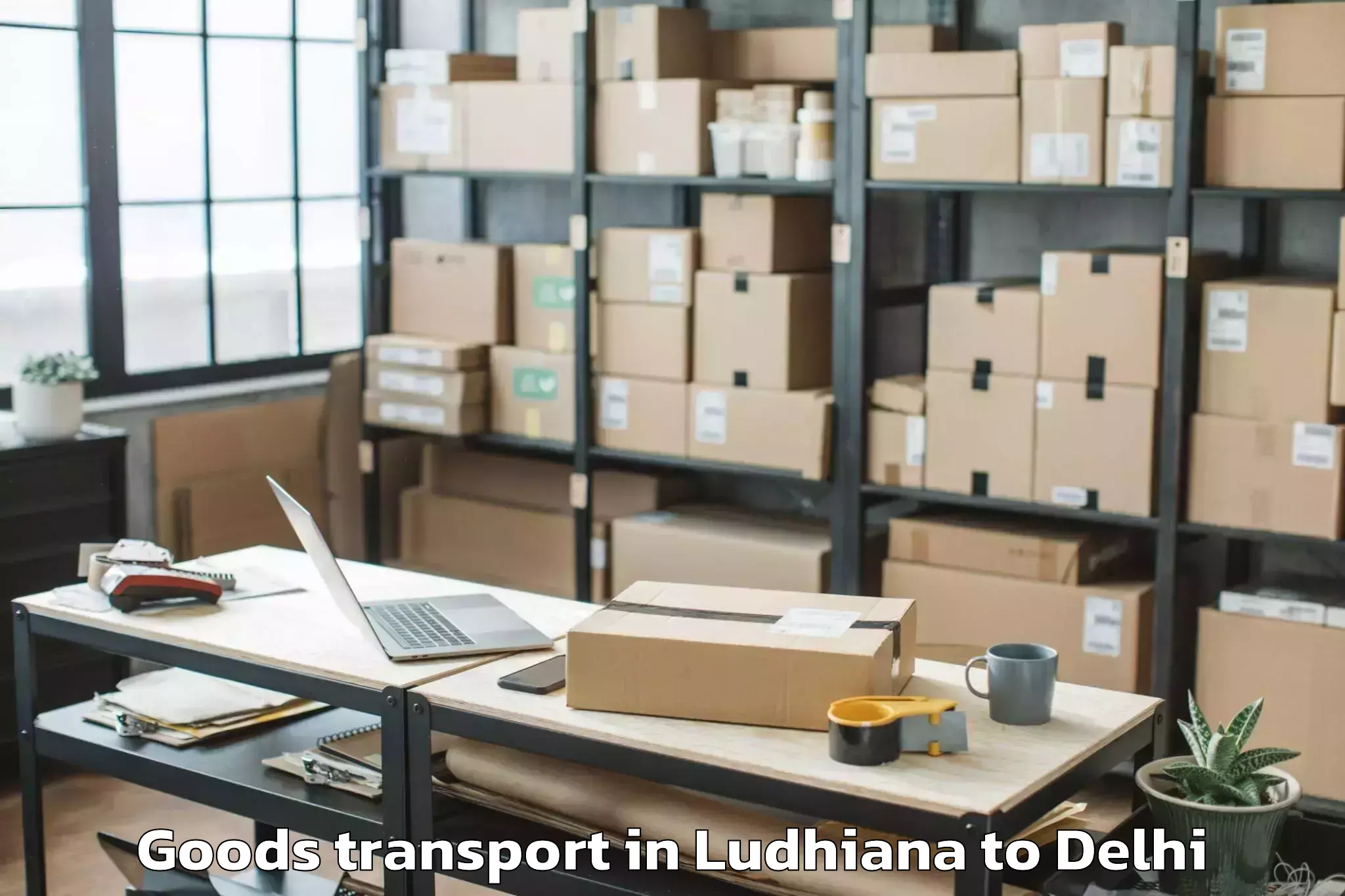 Hassle-Free Ludhiana to Rohini Goods Transport